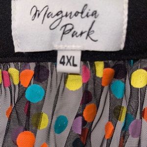 EUC Magnolia Park 4X Sheer Maxi Skirt